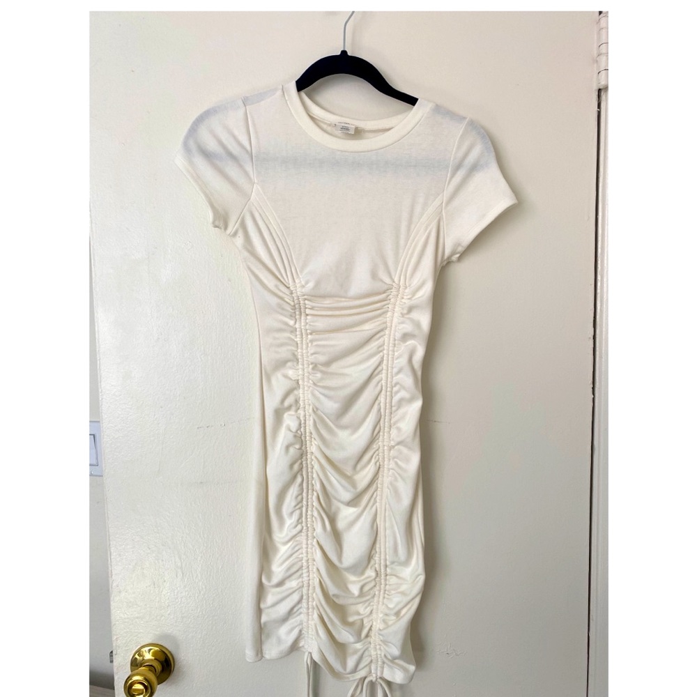 OOTDFASH 🔥 Short sleeve dress IVORY